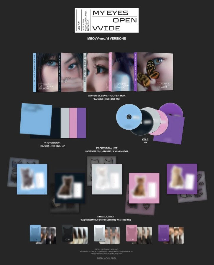 MEOVV - 1st EP Album [MY EYES OPEN VVIDE] MEOVV Ver.