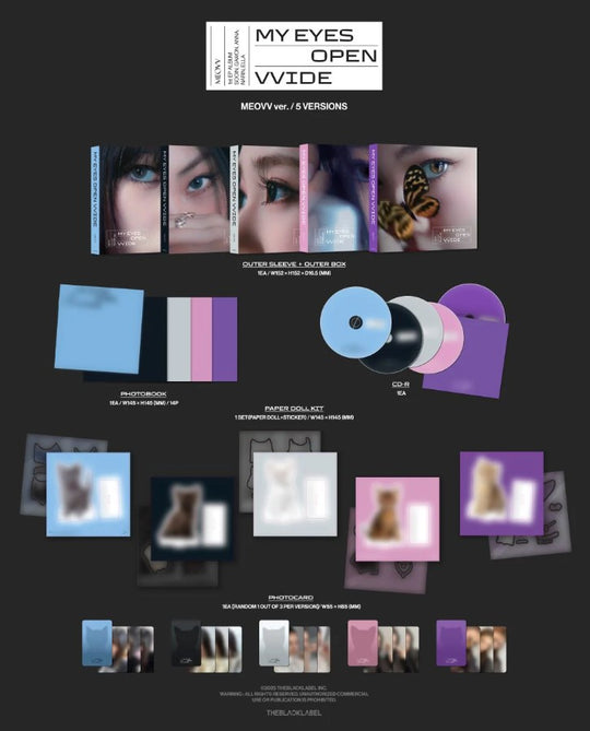 MEOVV - 1st EP Album [MY EYES OPEN VVIDE] MEOVV Ver.