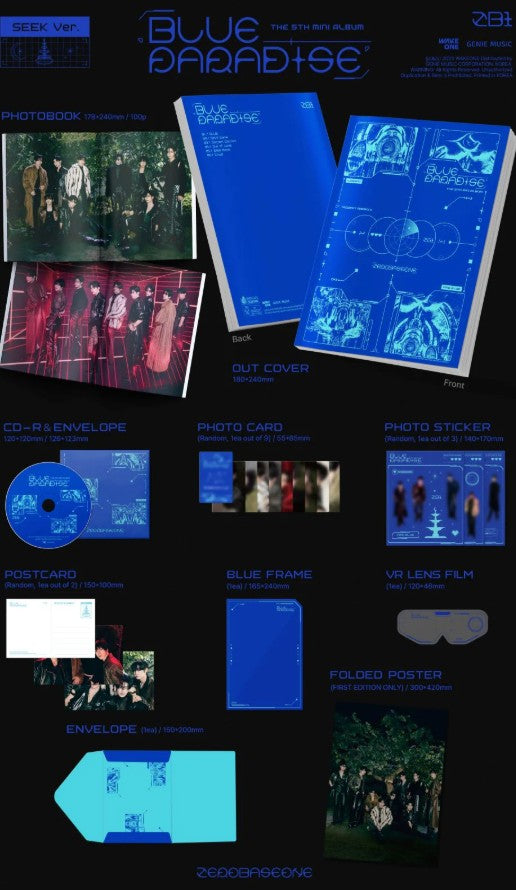 ZEROBASEONE - The 5th Mini Album [BLUE PARADISE] Standard Ver.