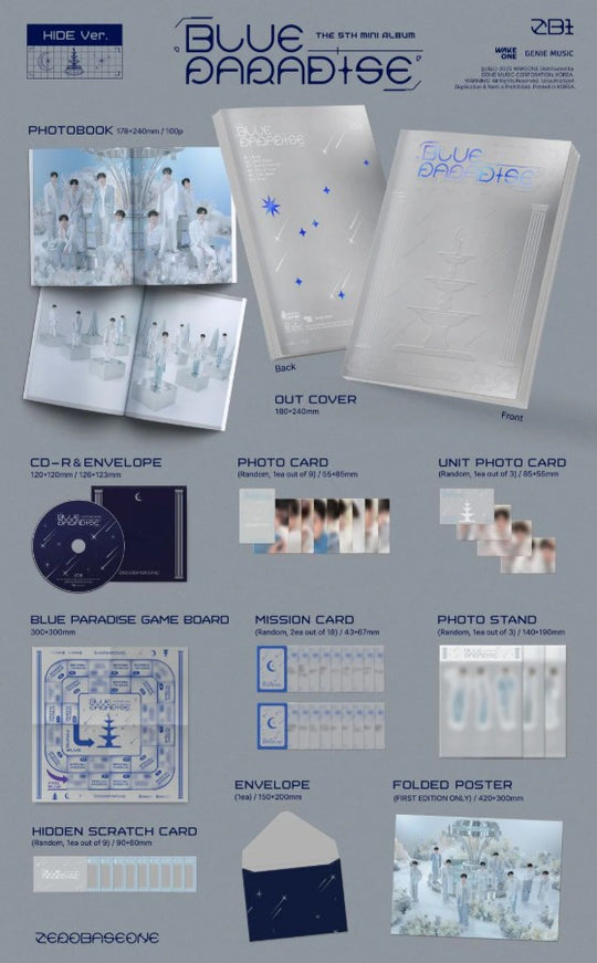 ZEROBASEONE - The 5th Mini Album [BLUE PARADISE] Standard Ver.