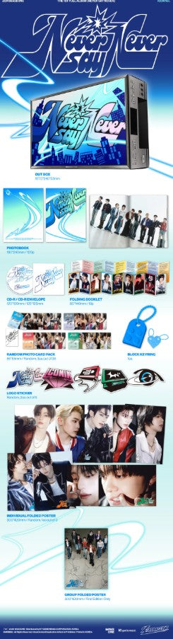 ZEROBASEONE - 1st Full Album [NEVER SAY NEVER] PHOTOBOOK Ver.(ICON & ORDINARY)
