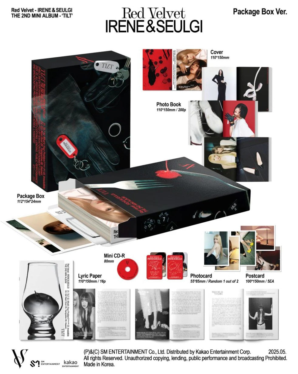 IRENE & SEULGI (Red Velvet) - 2nd Mini Album [TILT] Package Box Ver.