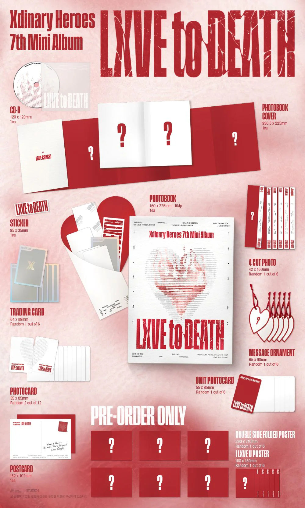 Xdinary-Heroes - 7th Mini Album [LXVE to DEATH] Photobook Ver.