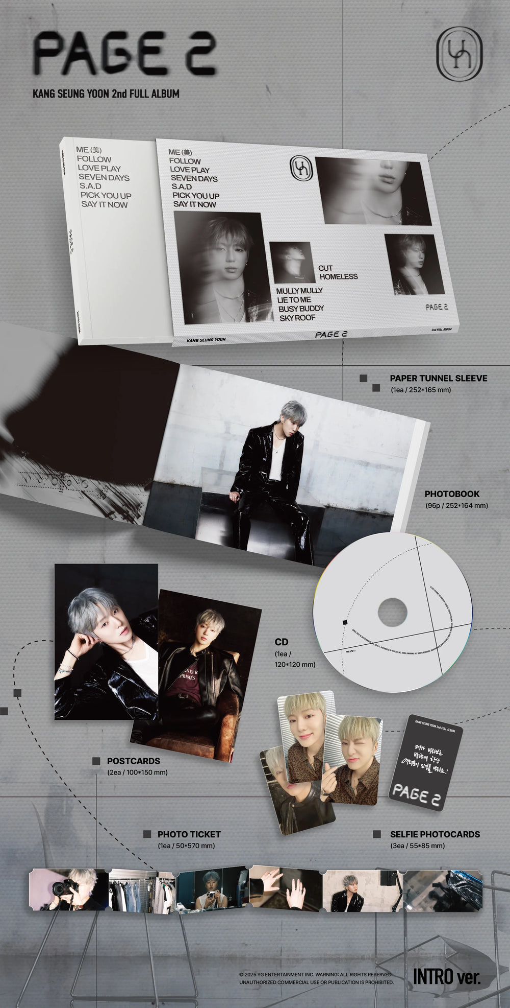 KANG SEUNG YOON - 2nd Full Album [PAGE 2] INTRO Ver.