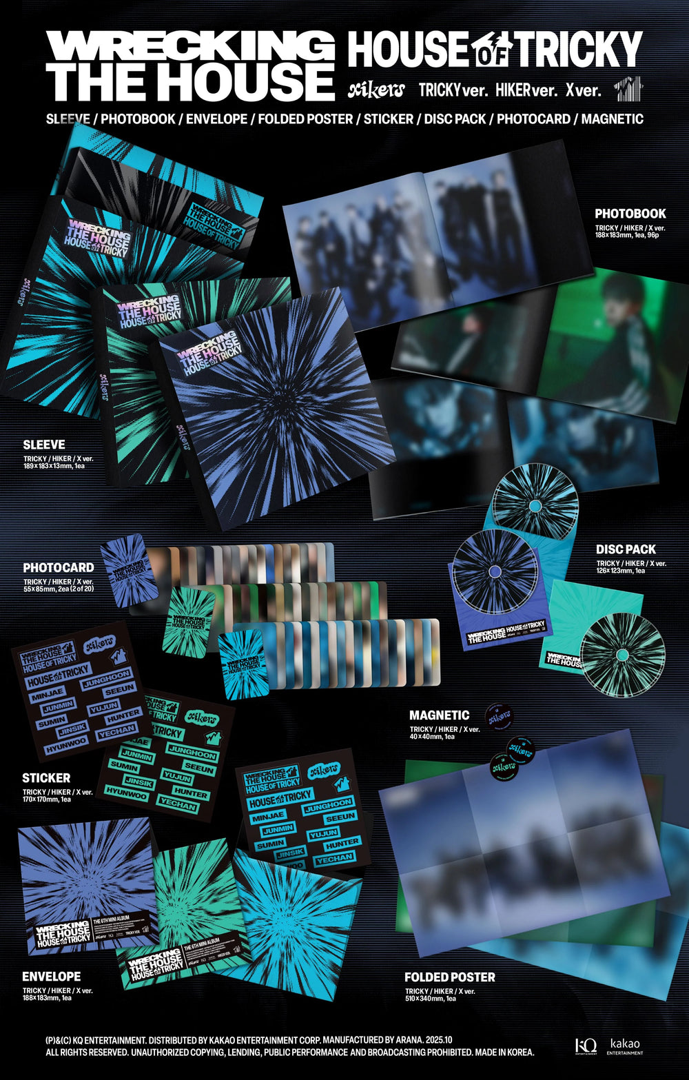 xikers - 6th Mini Album [HOUSE OF TRICKY : WRECKING THE HOUSE] TRICKY Ver.