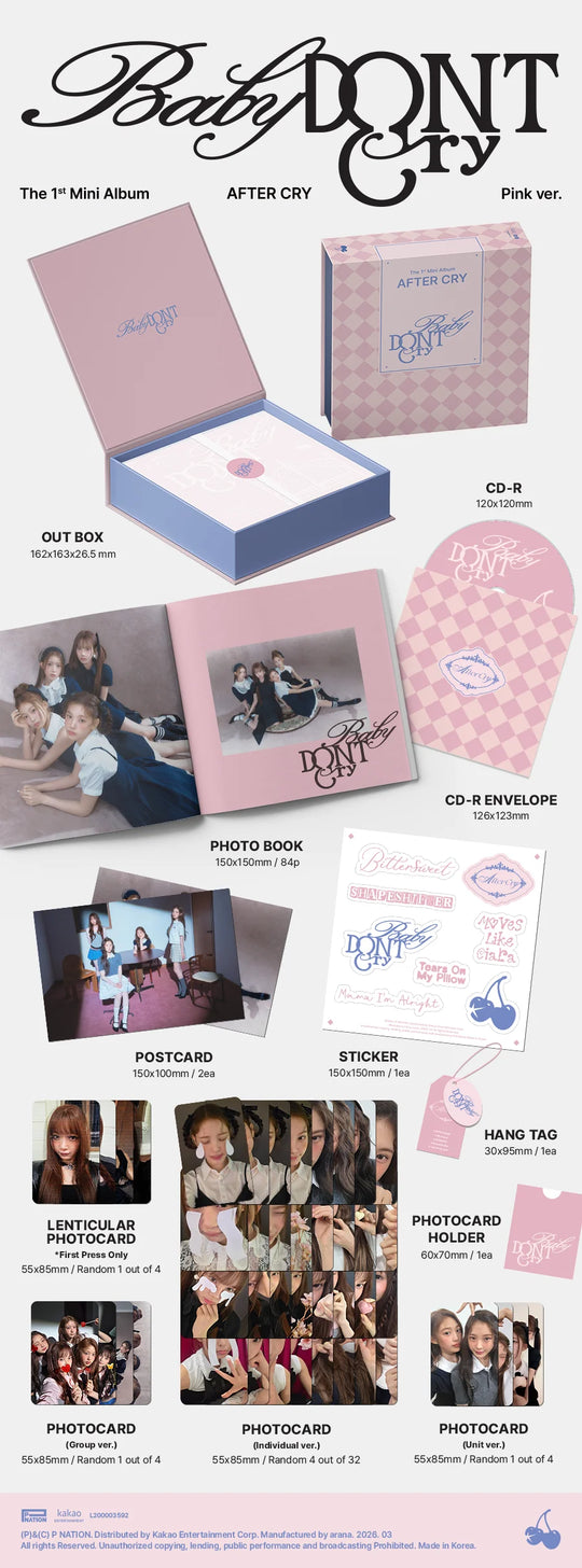 Baby DONT Cry - 1st Mini Album [AFTER CRY]