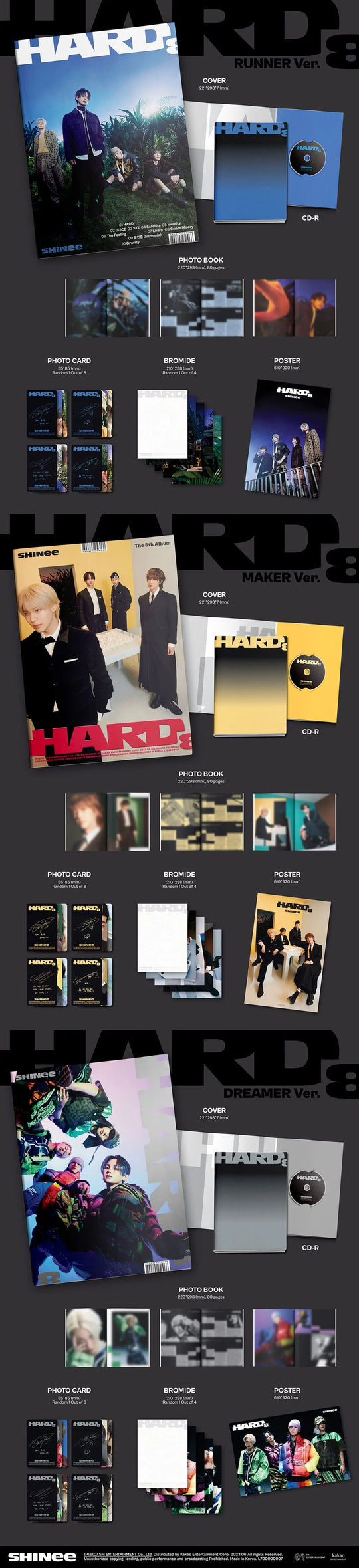SHINee - 8TH ALBUM [HARD] PHOTOBOOK Ver.