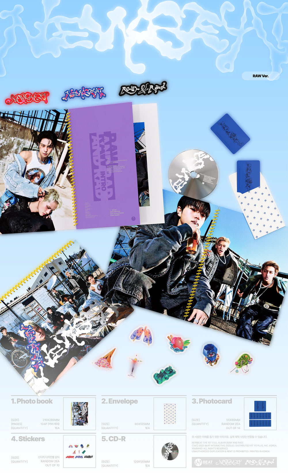 NEWBEAT - 1st Full Album [RAW AND RAD] PHOTOBOOK