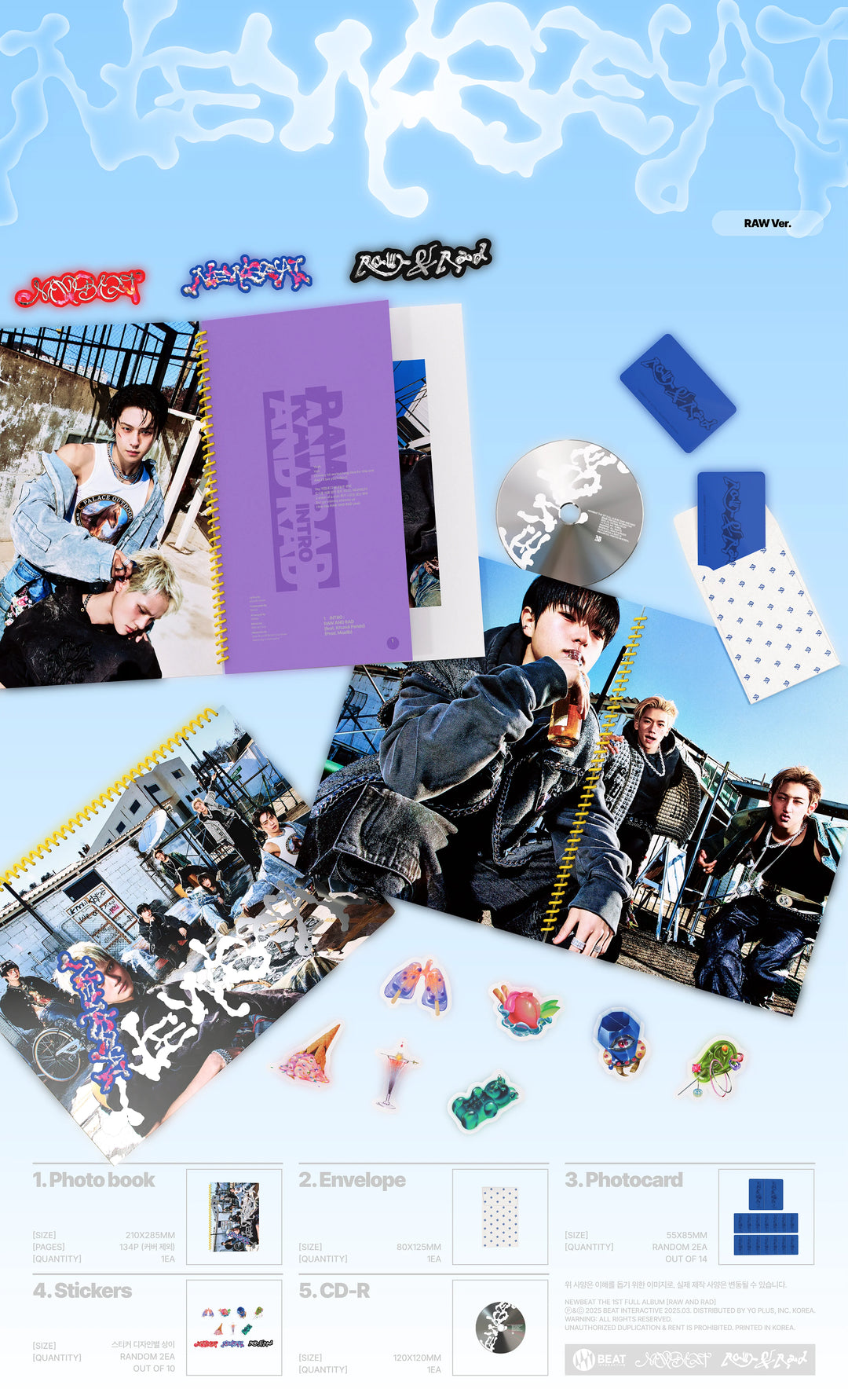NEWBEAT - 1st Full Album [RAW AND RAD] PHOTOBOOK