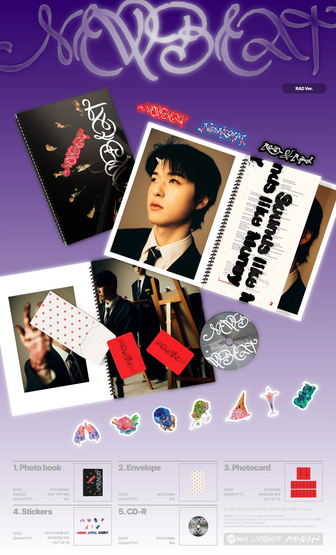 NEWBEAT - 1st Full Album [RAW AND RAD] PHOTOBOOK