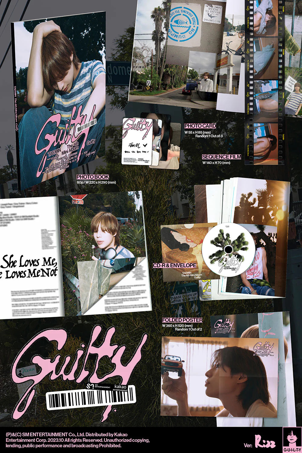 TAEMIN - 4TH MINI ALBUM [GUILTY] PHOTOBOOK Ver.