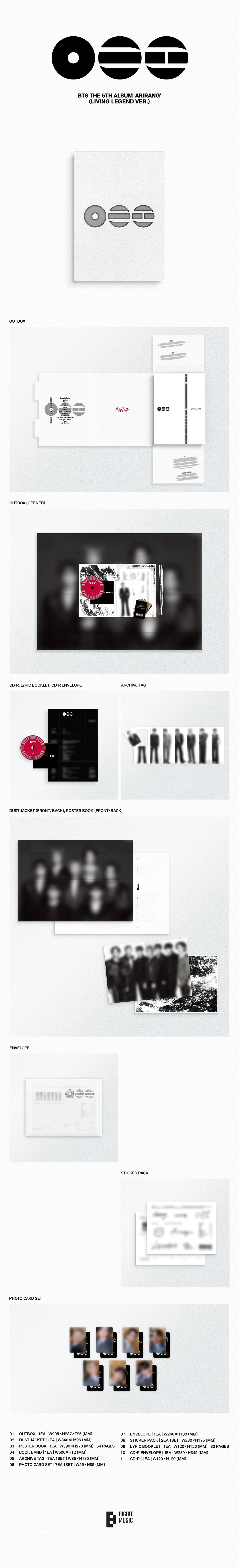 BTS - [ARIRANG] Living Legend Ver.