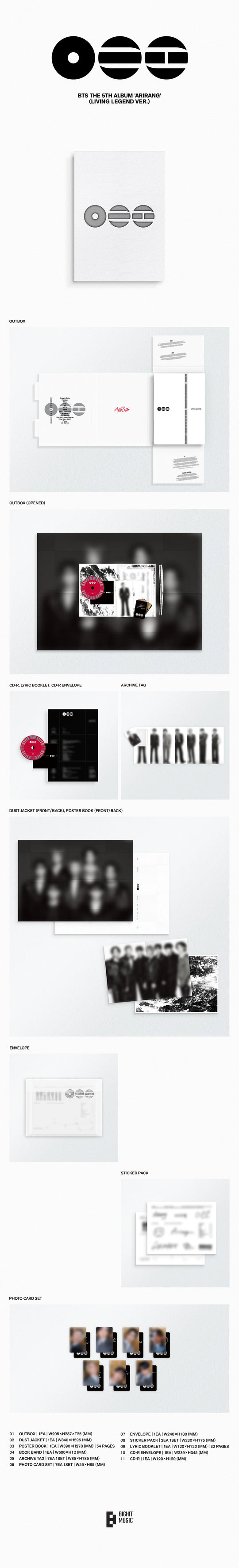 BTS - [ARIRANG] Living Legend Ver.