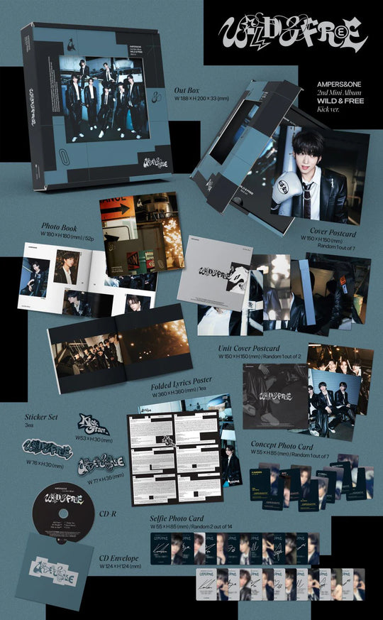 AMPERS&ONE - 2nd Mini Album [WILD&FREE] Kick Ver.