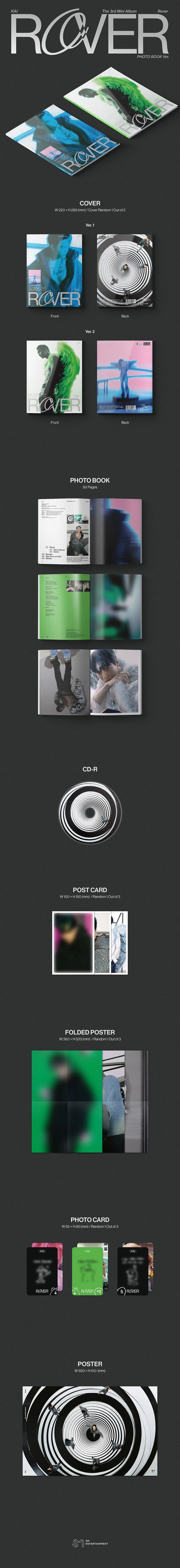 KAI -THE 3RD MINI ALBUM [ROVER] PHOTOBOOK Ver.