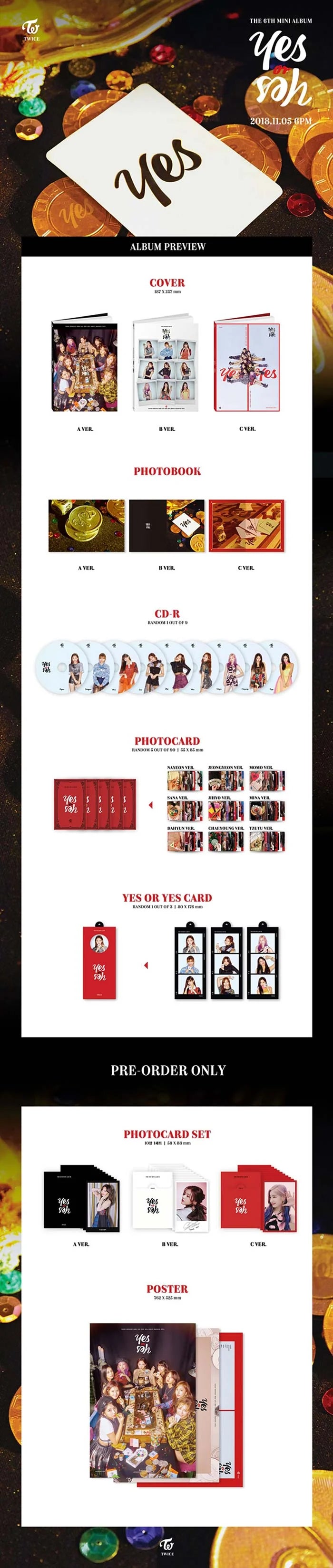 TWICE - YES or YES [6TH MINIALBUM]