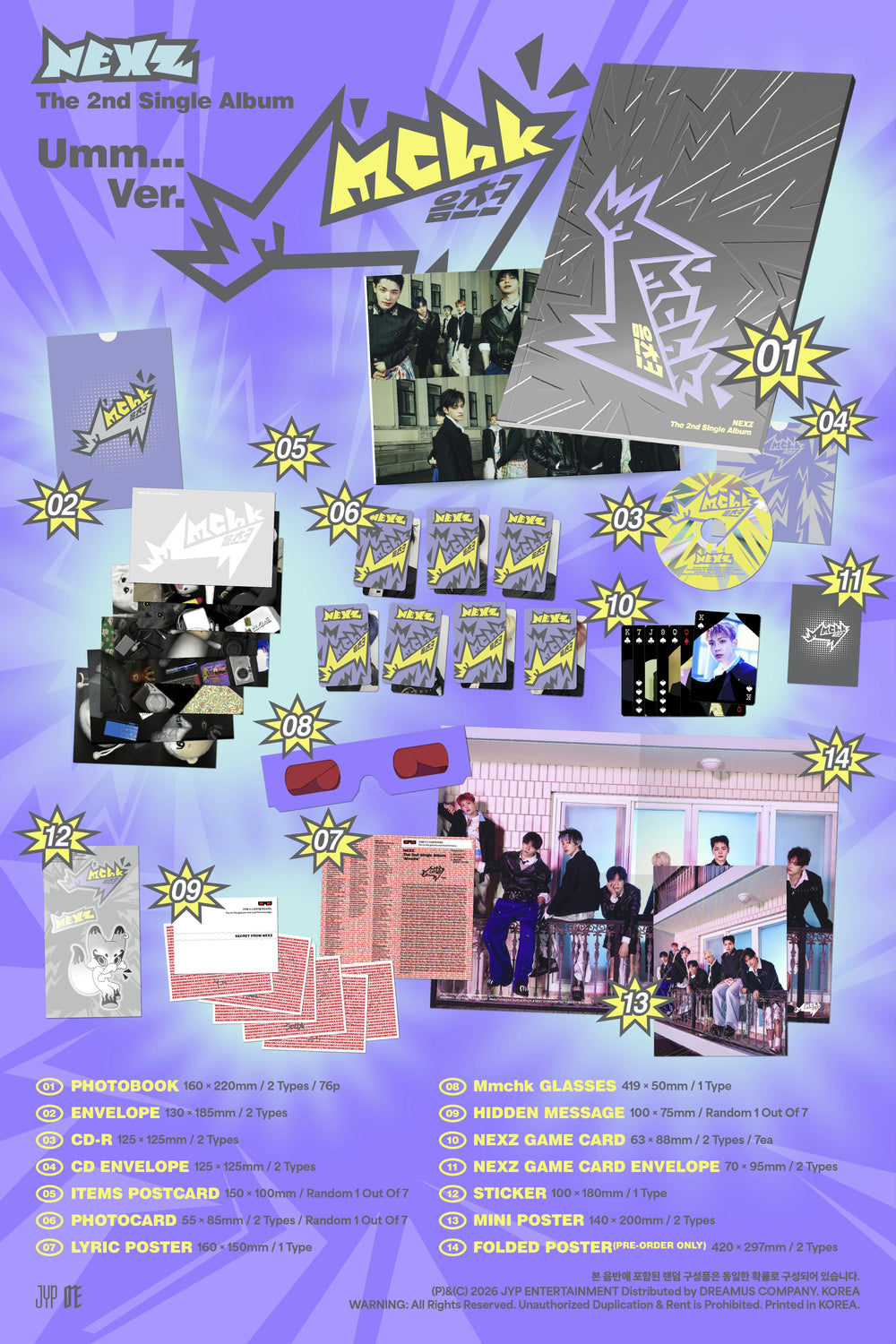 NEXZ - 2nd Single Album [Mmchk] Standard Ver.