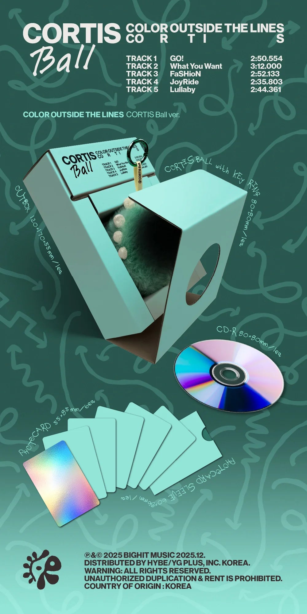 CORTIS - 1st EP [COLOR OUTSIDE THE LINES] CORTIS Ball Ver.