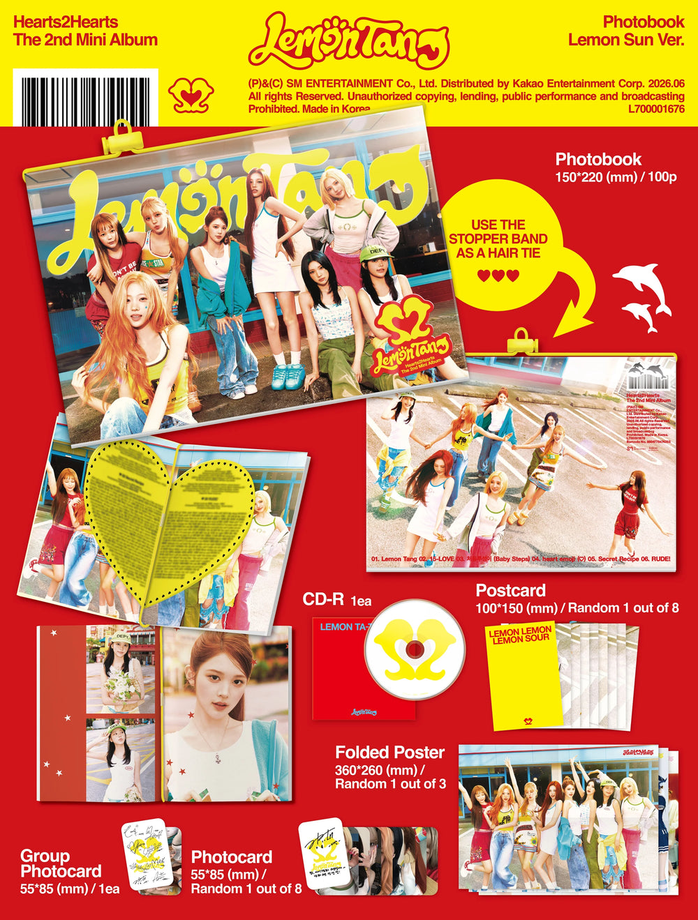 Hearts2Hearts - 2nd Mini Album [Lemon Tang] Photobook Ver.