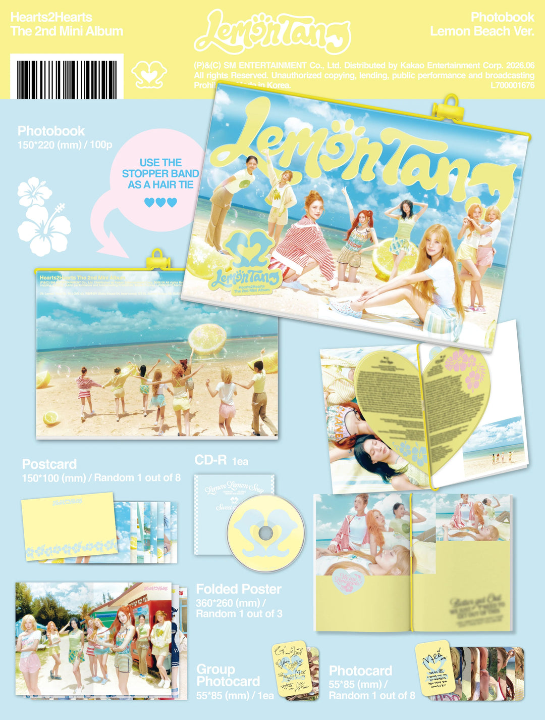 Hearts2Hearts - 2nd Mini Album [Lemon Tang] Photobook Ver.