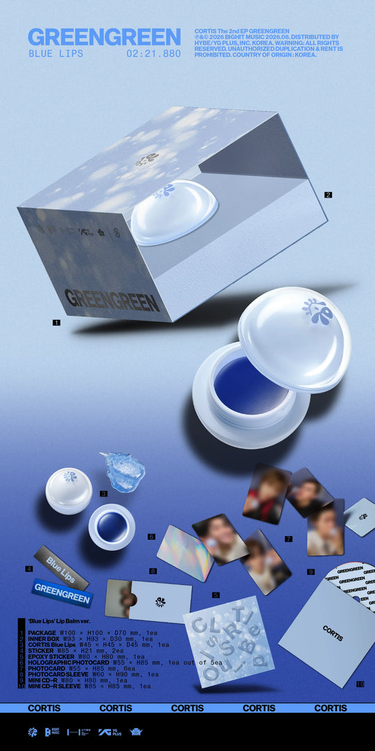CORTIS - 2nd EP [GREENGREEN] 'Blue Lips' Lip Balm Ver.