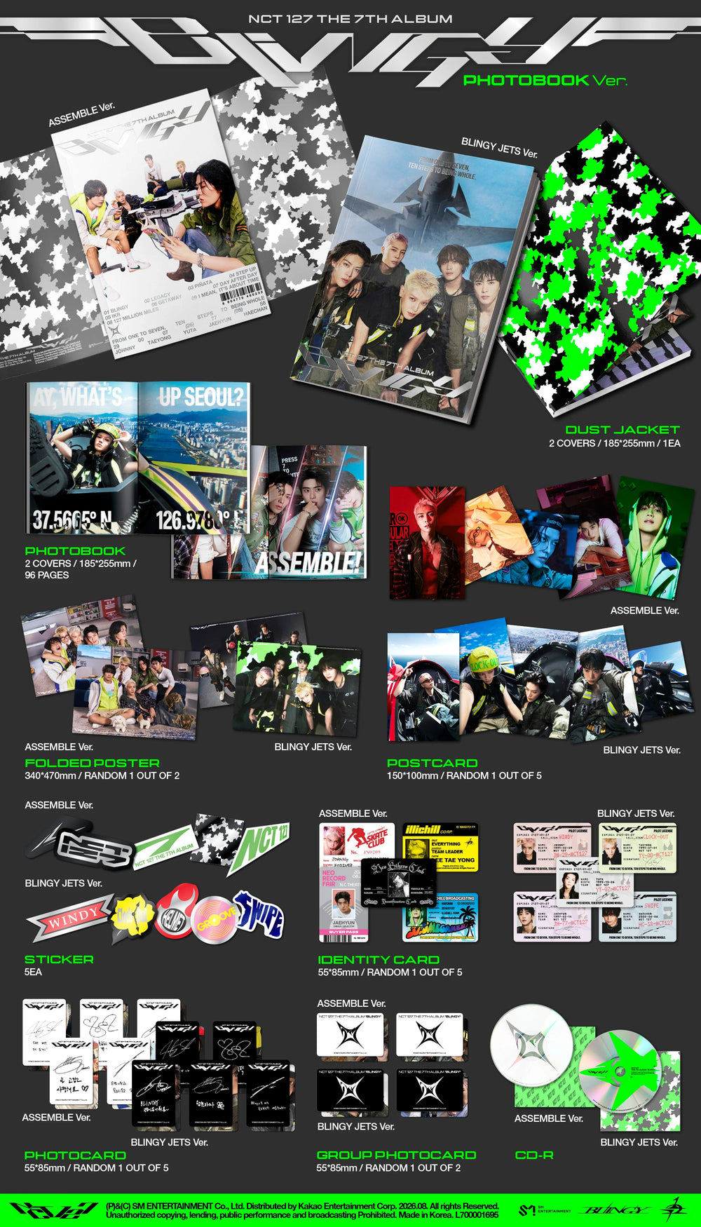 NCT 127 - 7th Album [BLINGY] Photobook Ver.