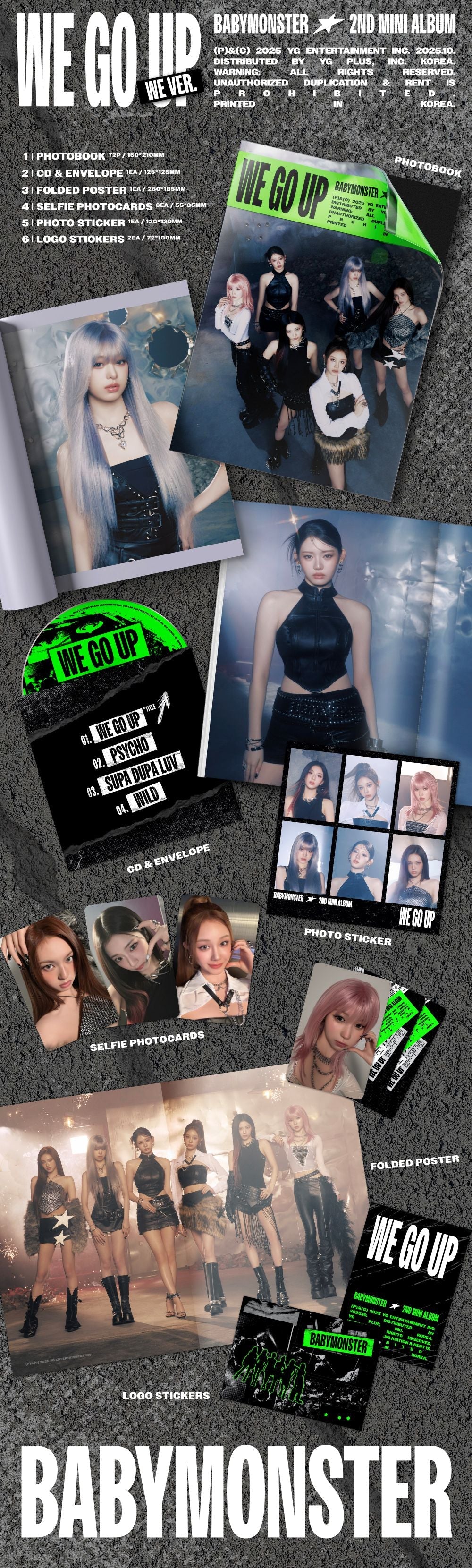 BABYMONSTER - 2nd Mini Album [WE GO UP] WE Ver.
