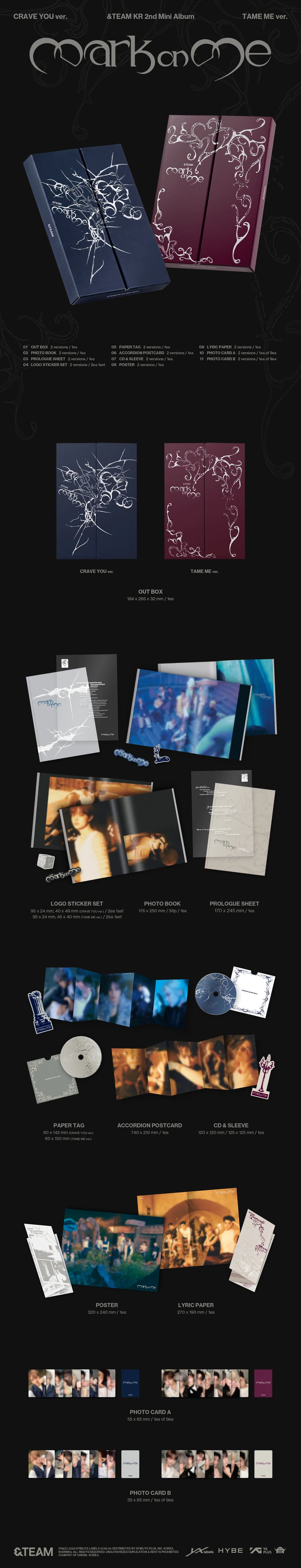 &TEAM - KR 2nd Mini Album [Mark on Me]
