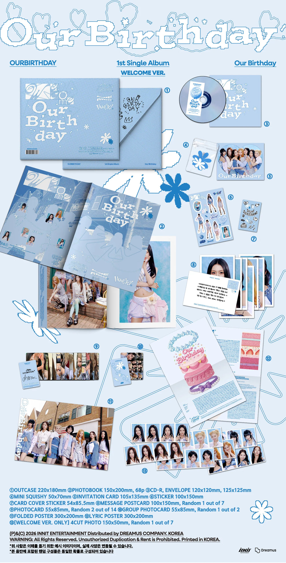 OURBIRTHDAY - 1st Single Album [Our Birthday] PHOTOBOOK Ver.