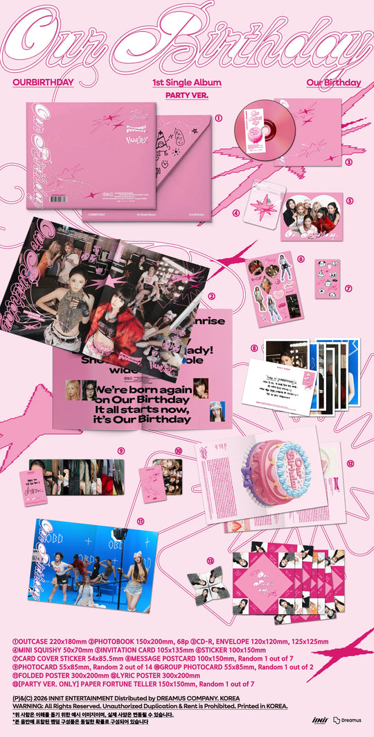OURBIRTHDAY - 1st Single Album [Our Birthday] PHOTOBOOK Ver.