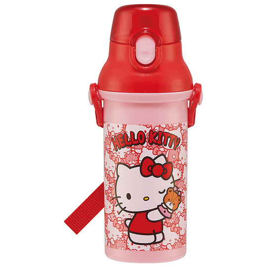 Hello Kitty Antibacterial, dishwasher safe, direct-drinking plastic one-touch bottle