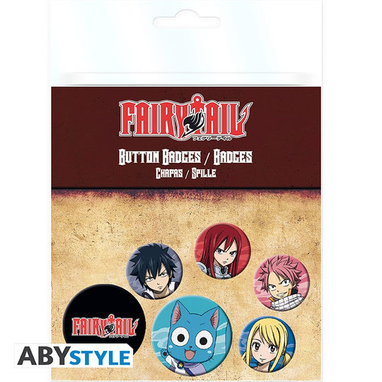 FAIRY TAIL - Badge Pack - Characters