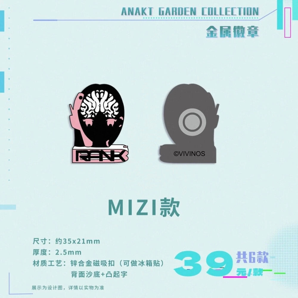 Alien Stage Anakt Garden Collection Metal Badge - Mizi
