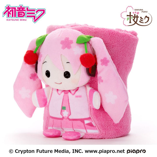 Hatsune Miku Roll-Up Plush Figure Sakura Miku 20 x 15 cm