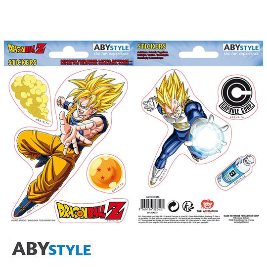 Dragon Ball Stickers 16x11cm/ 2 sheets DBZ/ Goku-Vegeta