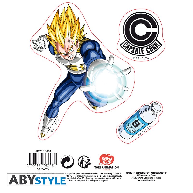 Dragon Ball Stickers 16x11cm/ 2 sheets DBZ/ Goku-Vegeta