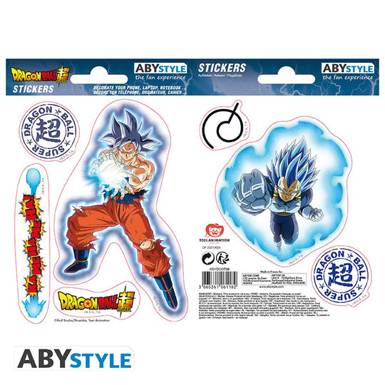 Dragon Ball Super Stickers 16x11cm/ 2 sheets Goku & Vegeta