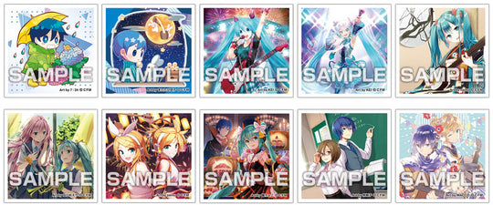 Hatsune Miku sticker collection with gum