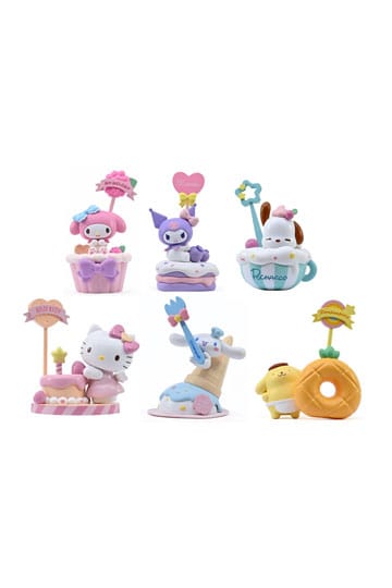 Sanrio Memo Stand Party Time Series Mini Figūriņas Hello Kitty and Friends 5 cm Displejs (Pochacoo)