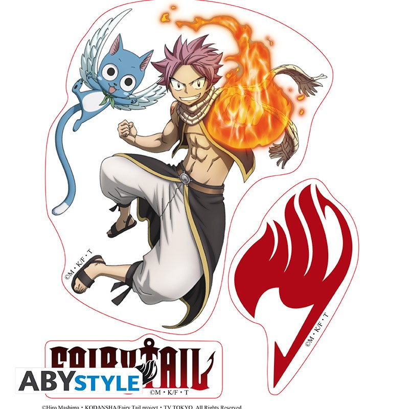 FAIRY TAIL Mini Stickers Natsu and Lucy (16x11cm)