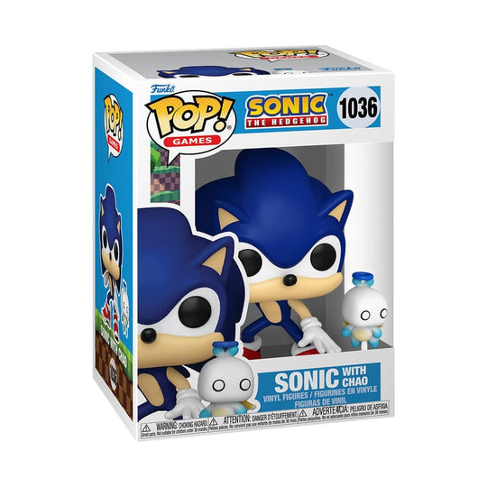 Sonic The Hedgehog POP & Buddy! Виниловая фигурка Sonic с HChao 9 см