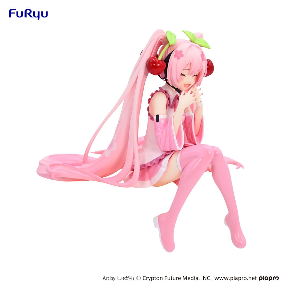 Hatsune Miku Noodle Stopper PVC Statue Sakura Miku 2023 Smile Ver. 12 cm