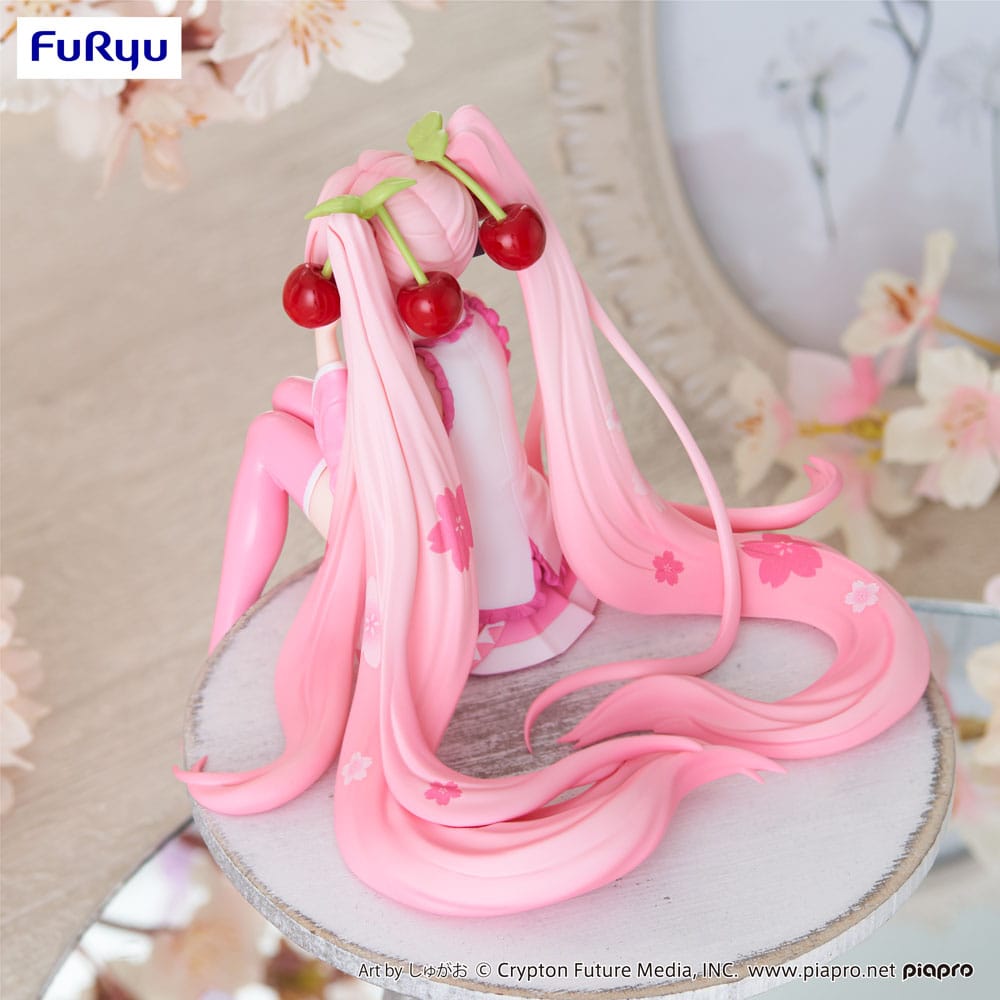 Hatsune Miku Noodle Stopper PVC Statue Sakura Miku 2023 Smile Ver. 12 cm