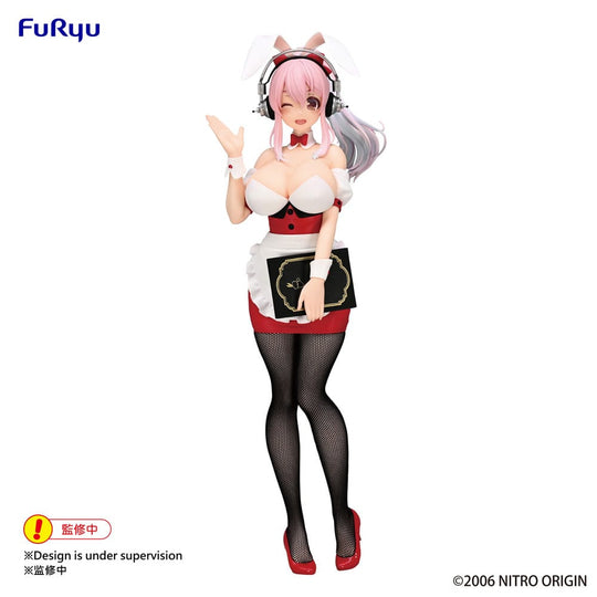 Super Sonico BiCute Bunnies PVC Statue Super Sonico Waitress Ver. 28 cm