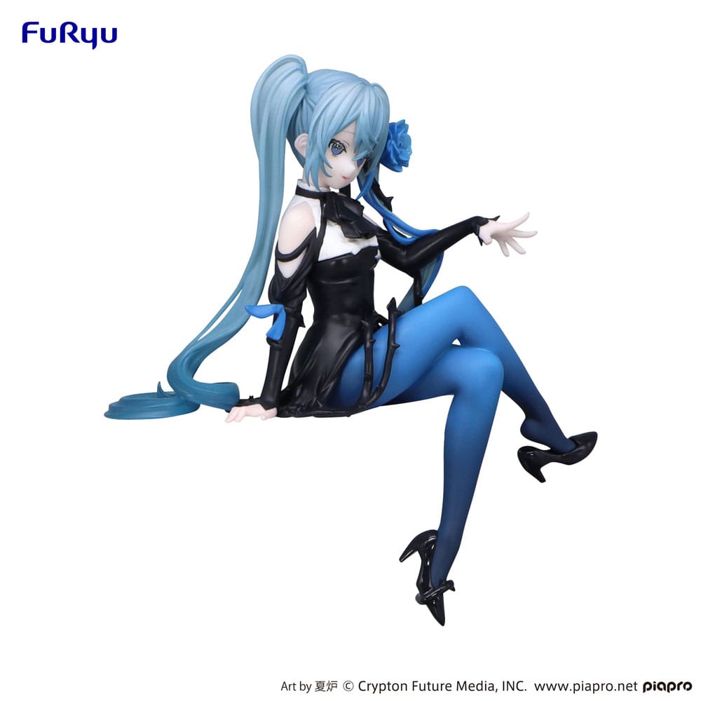 Hatsune Miku Noodle Stopper PVC Statue Blue Rose Ver. 14 cm