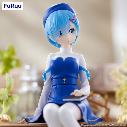 Re:Zero Starting Life in Another World Noodle Stopper Статуэтка из ПВХ Рем (версия "Девочка с книгой") 15 см