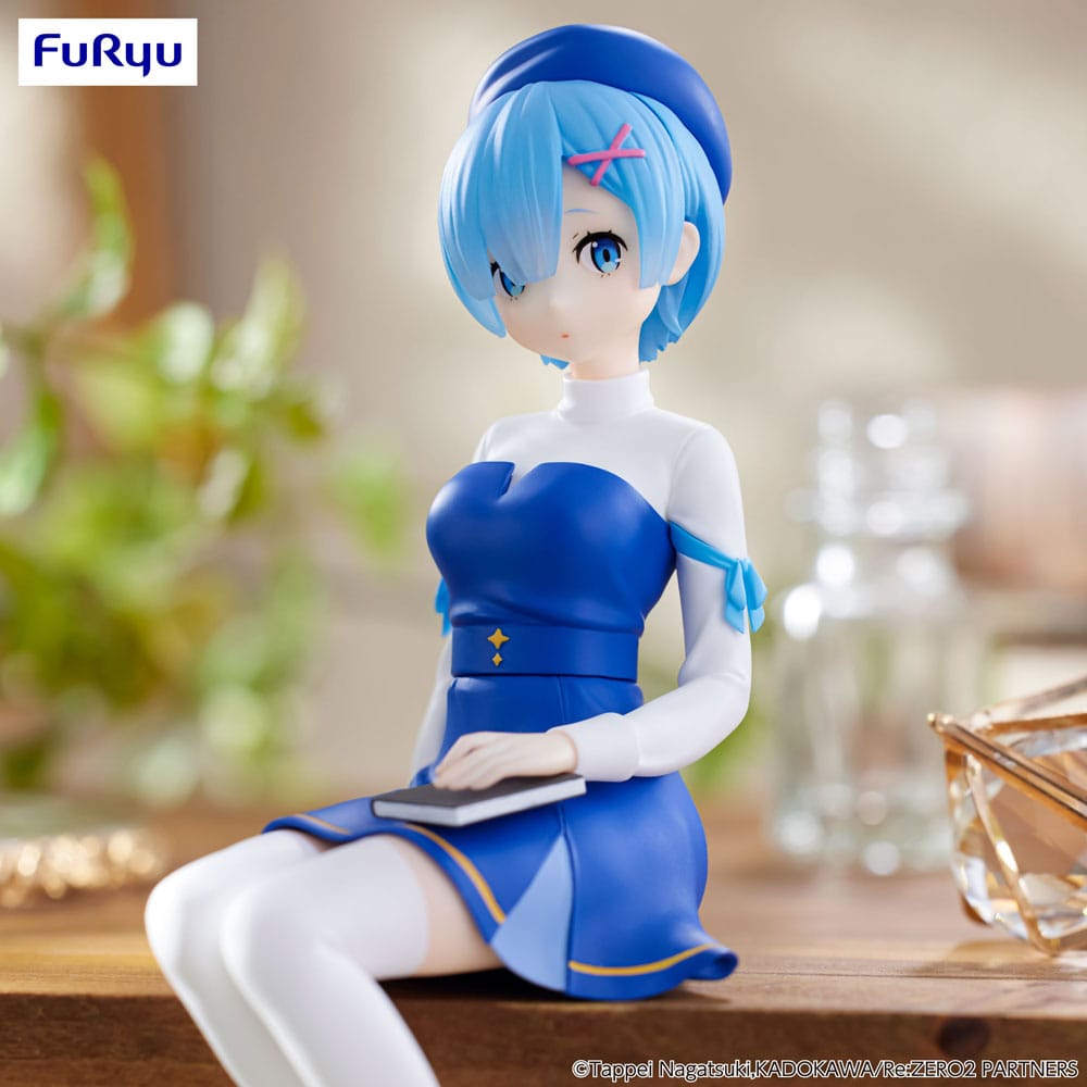 Re:Zero Starting Life in Another World Noodle Stopper Статуэтка из ПВХ Рем (версия "Девочка с книгой") 15 см