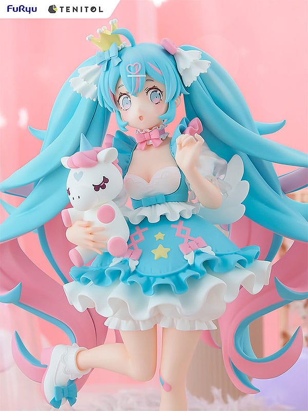 Hatsune Miku Tenitol PVC Statue Yumekawa Princess 21 cm