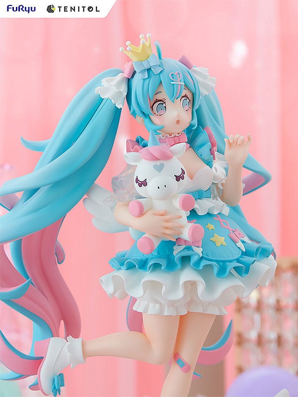 Hatsune Miku Tenitol PVC Statue Yumekawa Princess 21 cm