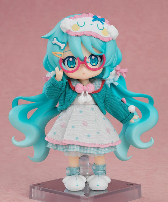 Character Vocal Series 01: Hatsune Miku Nendoroid Doll veiksmo figūrėlė Hatsune Miku: Laisvalaikio apranga ver. 10 cm